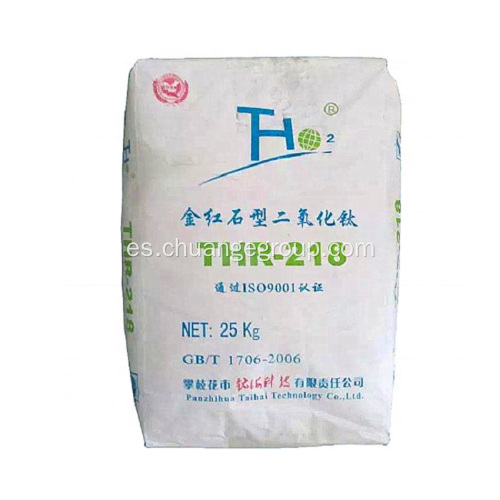 Pigmento inorgánico Taihai Titanium Dioxide TiO2 Thr-218